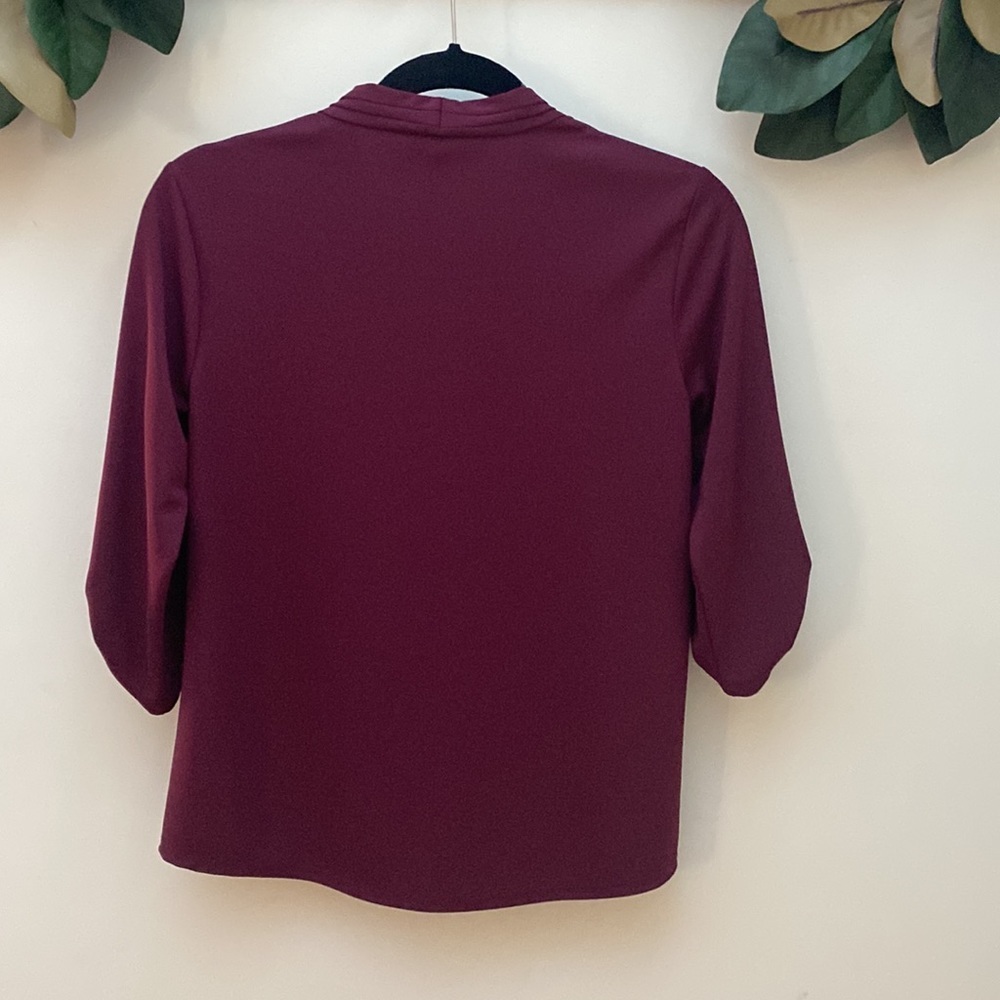EUC Ann Taylor Factory red blouse in small petite - Picture 7 of 12